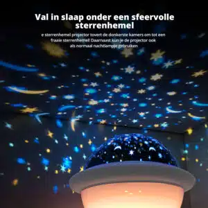 FlinQ Draadloze Sterrenprojector 2-in-1 Nachtlamp - Afbeelding 6