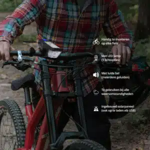 FlinQ Solar Horn Bike Light - Afbeelding 3