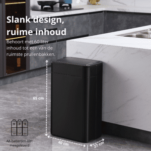 FlinQ Sensor Prullenbak Swing 60L - Afbeelding 7