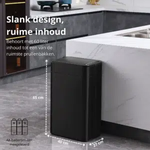 FlinQ Sensor Trash Bin Swing 60l - Image 7
