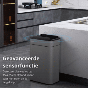 FlinQ Sensor Prullenbak Swing 60L - Afbeelding 4