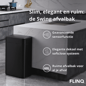 FlinQ Sensor Prullenbak Swing 60L - Afbeelding 2