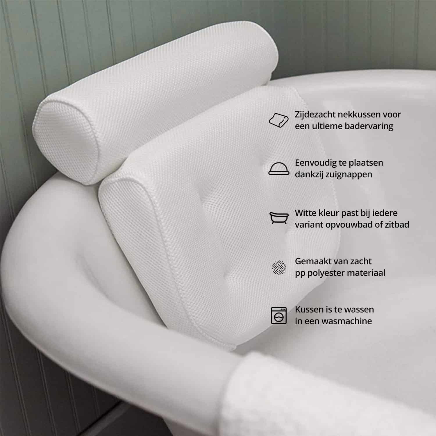 Het Bath Bucket Kussen maakt je badsessie nog relaxter