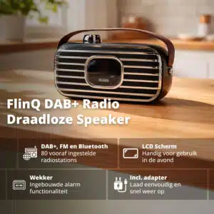 FlinQ DAB+ Radio Draadloze Speaker - Afbeelding 2
