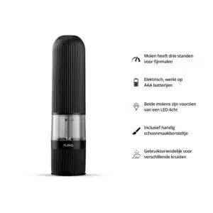 FlinQ Elektrische Peper- en Zoutmolen - Afbeelding 3