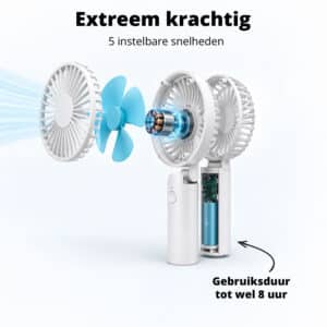 FlinQ Draadloze Draagbare Ventilator - Afbeelding 3