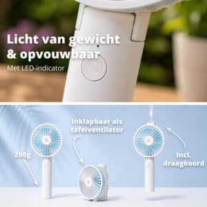 FlinQ Draadloze Draagbare Ventilator - Afbeelding 5