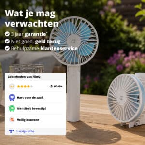 FlinQ Draadloze Draagbare Ventilator - Afbeelding 7