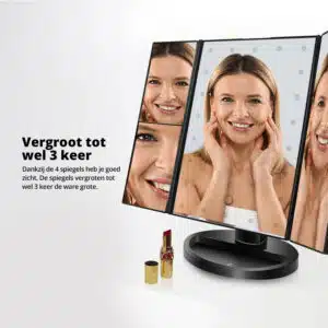FlinQ 4-in-1 Make-up Spiegel met verlichting - Afbeelding 5