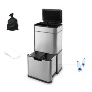 FlinQ Pure Sensor Prullenbak 60L - Afbeelding 6