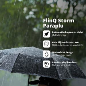 FlinQ Stormparaplu - Afbeelding 2