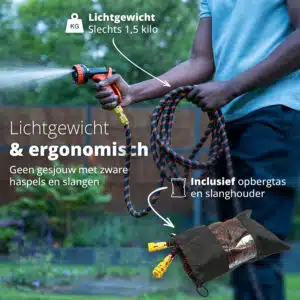 FlinQ Flexibele Tuinslang met Sproeikop - Afbeelding 3