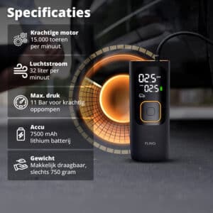 FlinQ Wireless Air Compressor Premium - Afbeelding 4