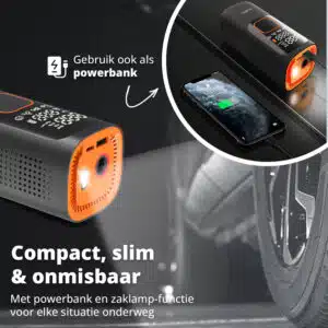 FlinQ Draagbare Luchtcompressor Premium - Afbeelding 5