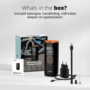 FlinQ Draagbare Luchtcompressor Premium - Afbeelding 11