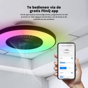 FlinQ Smart Indoor Light Ceiling Fan - Afbeelding 4