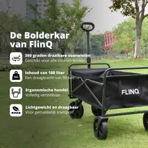 FlinQ Folding Wagon 90 KG - Image 2