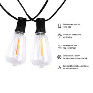 FlinQ Smart In- and Outdoor String Light Premium - Afbeelding 4