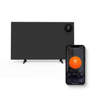 FlinQ Smart Indoor Hybrid Heater - Zwart