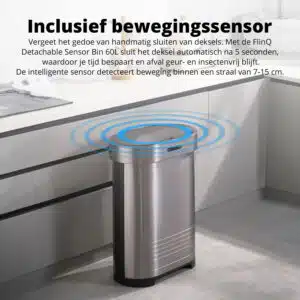 FlinQ Detachable Sensor Bin 60L - Afbeelding 6