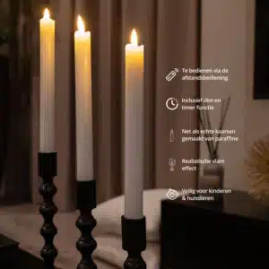 FlinQ LED Dinerkaarsen 6-pack - Afbeelding 3
