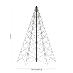 FlinQ 1200 LED Luminus Slimme Kerstboom - Afbeelding 2