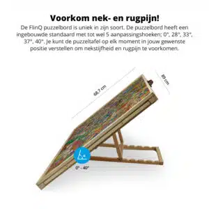 FlinQ Verstelbare Puzzelbord met Sorteersysteem - 1500 stukjes - Afbeelding 4