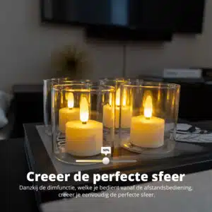 FlinQ Rechargeable Tea Lights - Afbeelding 6