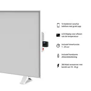 Tweedekans FlinQ Slimme Infrarood Verwarmer 360W - Afbeelding 3