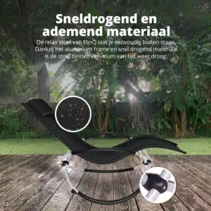 FlinQ Opvouwbare Ligstoel XXL Aura - Afbeelding 6