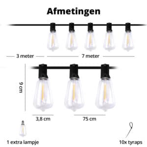 FlinQ Smart Outdoor Solar String Light - Afbeelding 7