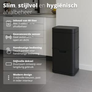 FlinQ Sensor Bin Senzaro 60L - Afbeelding 2