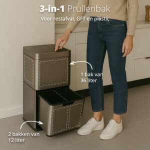 FlinQ Sensor Bin Senzaro 60L - Afbeelding 3
