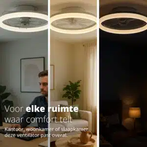 Tweedekans FlinQ Slimme Plafondventilator met Verlichting AeroGlow - Afbeelding 3