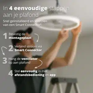 Tweedekans FlinQ Slimme Plafondventilator met Verlichting AeroGlow - Afbeelding 4
