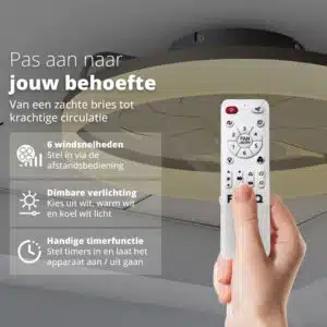 Tweedekans FlinQ Slimme Plafondventilator met Verlichting AeroGlow - Afbeelding 6