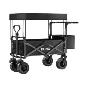 FlinQ Opvouwbare Bolderkar met Dak 100 KG - Afbeelding 1