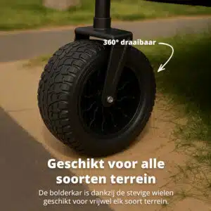 FlinQ Opvouwbare Bolderkar met Dak 100 KG - Afbeelding 7
