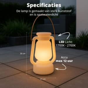 FlinQ Rechargeable Storm Lantern Iska - Afbeelding 3