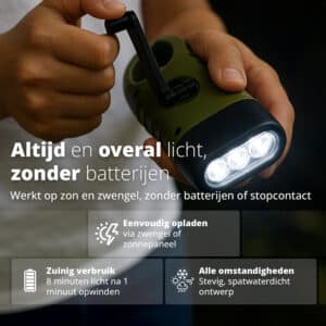 FlinQ Solar Survival Flashlight - Afbeelding 2