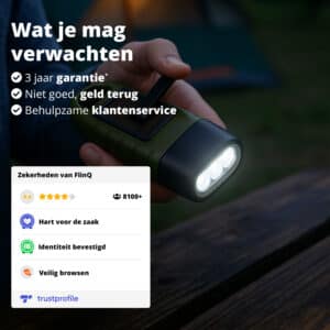 FlinQ Solar Survival Flashlight - Afbeelding 7