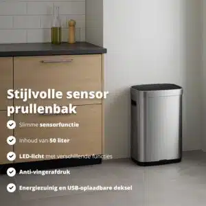 FlinQ Sensor Bin Mira Rechargeable 50L - Afbeelding 2