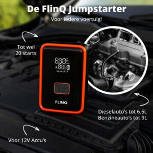 FlinQ 2-in-1 Jump Starter & Air Compressor - Afbeelding 10