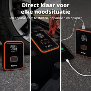 FlinQ 2-in-1 Jump Starter & Air Compressor - Afbeelding 4