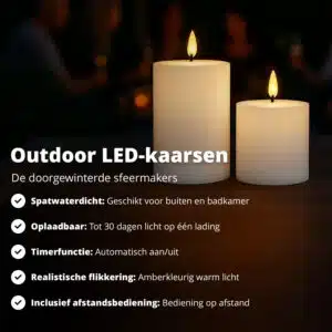 FlinQ Outdoor LED Candles - Afbeelding 2