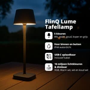 FlinQ Slimme Tafellamp Lume - Afbeelding 2