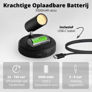 FlinQ Oplaadbare Spots 2-pack - Afbeelding 4