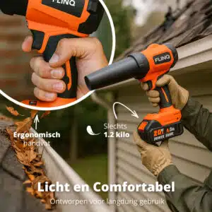 FlinQ Multifunctionele Draagbare Accu Bladblazer - Premium - Afbeelding 4