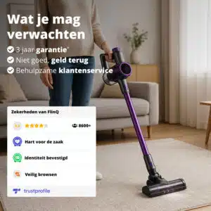 FlinQ 2-in-1 Cordless Vacuum Cleaner & Mop V8 - Afbeelding 11
