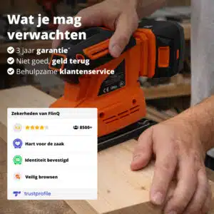 FlinQ Draadloze 3-in-1 Schuurmachine - Afbeelding 9
